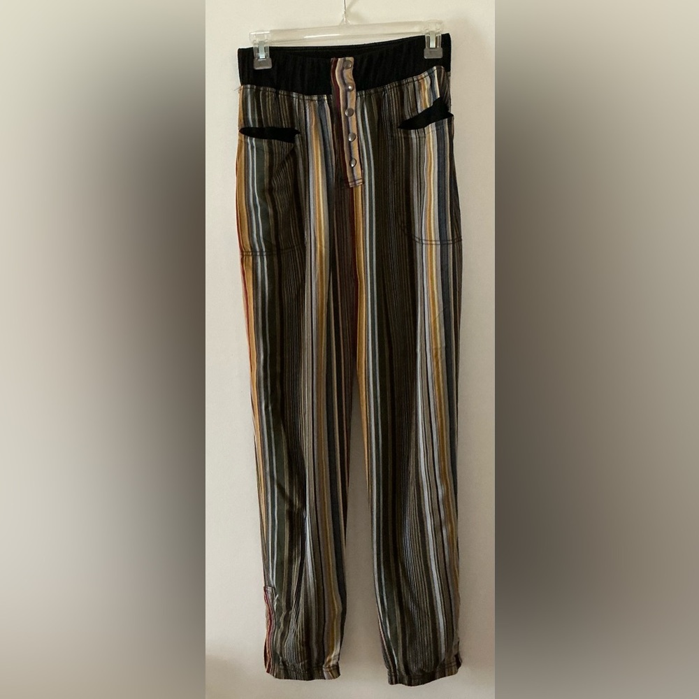 FP Movement by Free People Side Step Harem Pants Blue Granite Combo